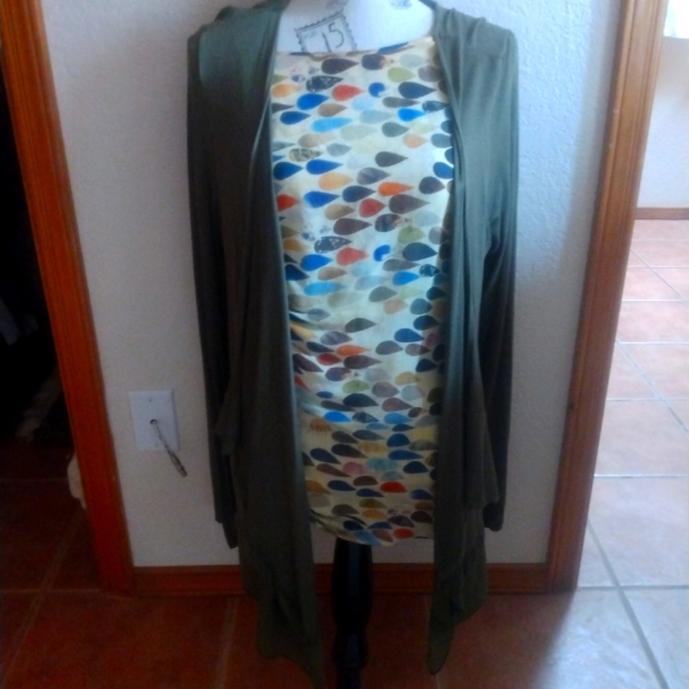 Babbette silk blouse with Dana Buchman Cover-up